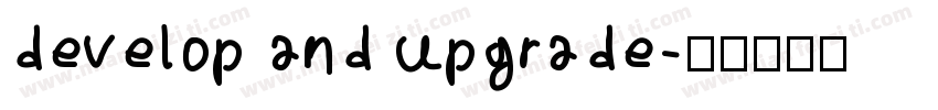 develop and upgrade字体转换